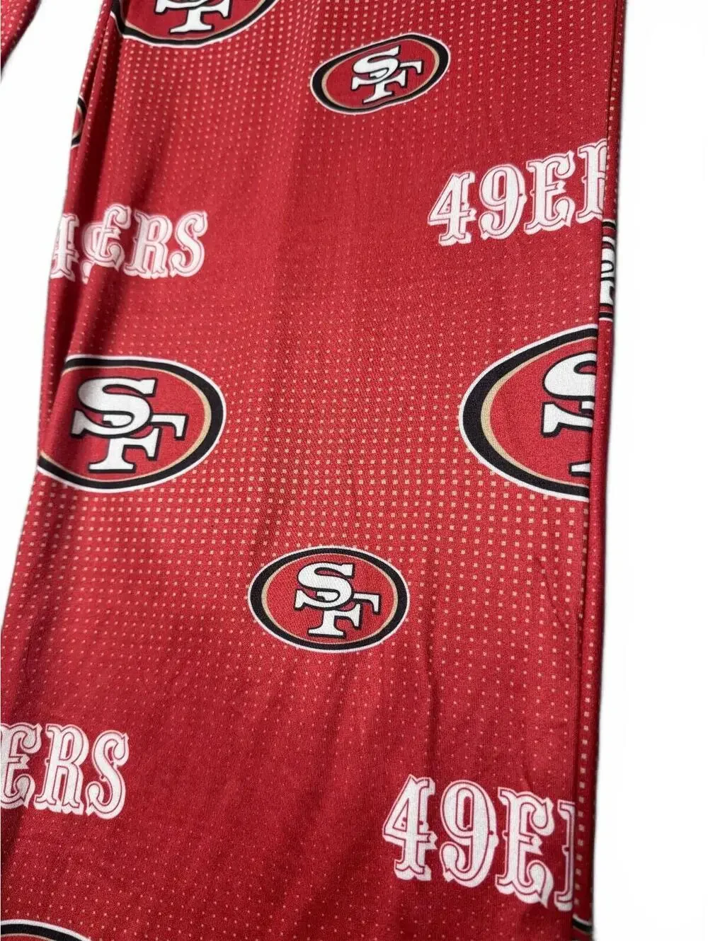 San Francisco 49ers NFL Stretch Unisex Red Logo Sleepwear Pajama Bottoms Med